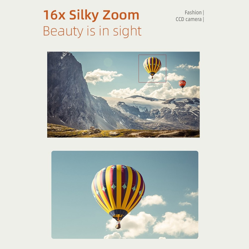 Digitalkamera 2,4 - tum IPS - skärm HD CCD - kamera med 32GB TF - kort + kortläsare