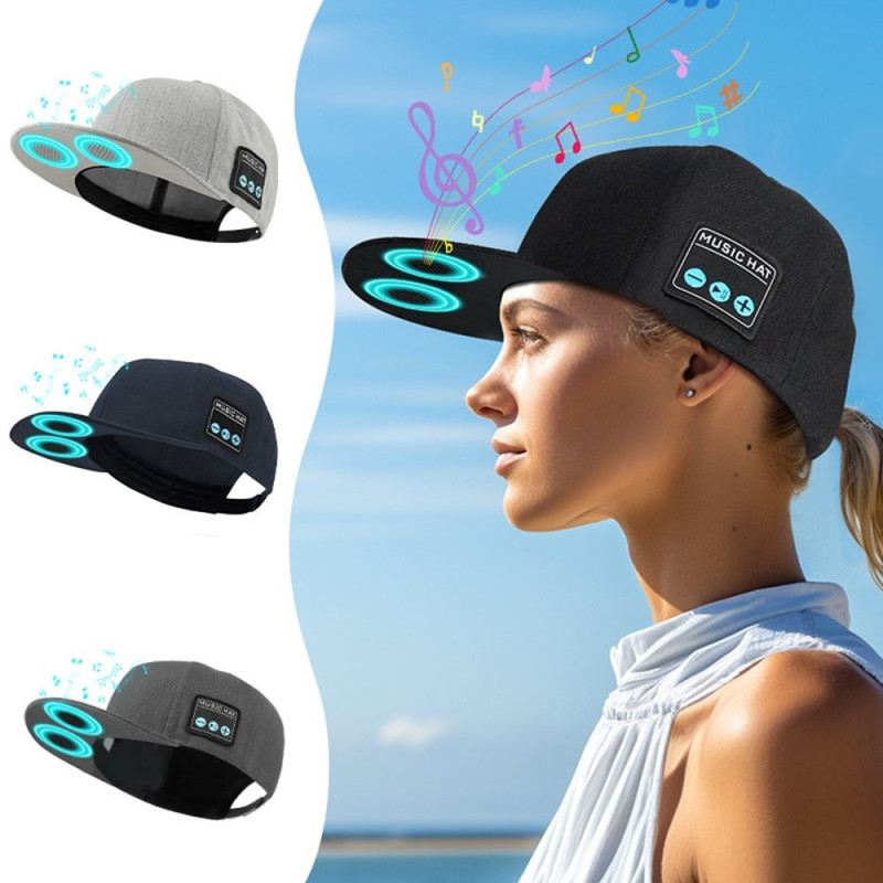 YX2 Hatt Keps Trådlös Bluetooth - hörlur Musik Högtalare Smart Cap