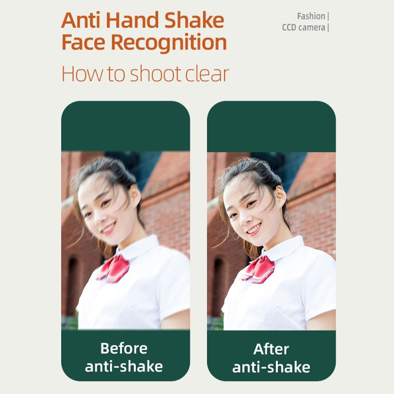 Digitalkamera 2,4 tommer IPS skærm HD CCD kamera med 32GB TF kort + kortlæser