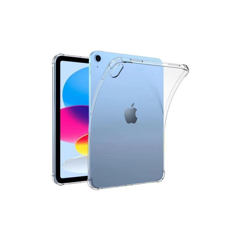 For iPad 10.9 (2022) / iPad 10th Gen Soft TPU Clear Tablet Cover Reinforced 4 Corners Shock - Absorbing Back Case
