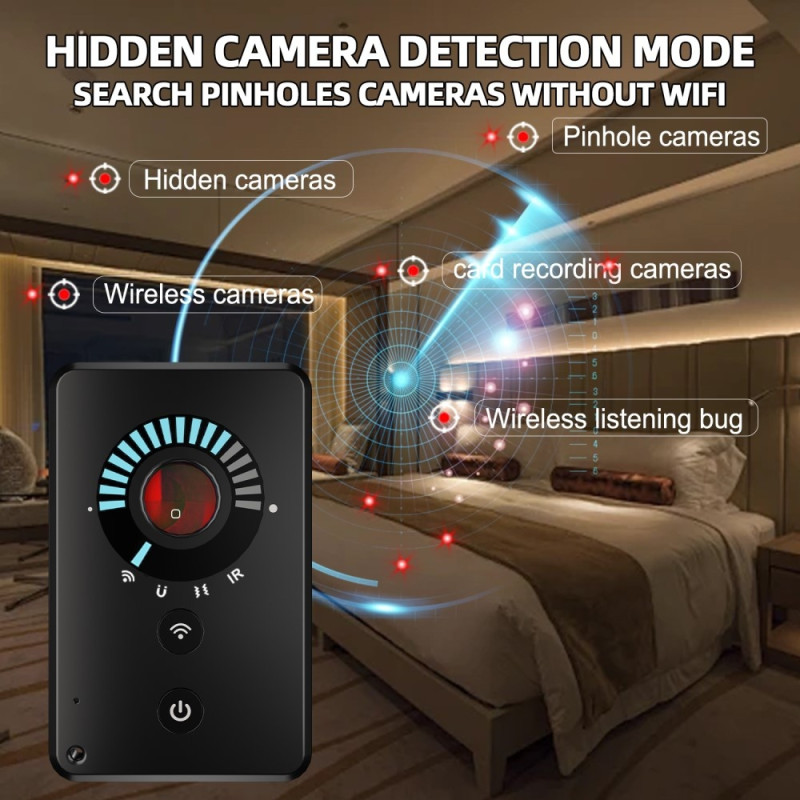 Ultratynt anti - spion RF - signaldetektorkort for hotell pinhole - kameradetektorkort
