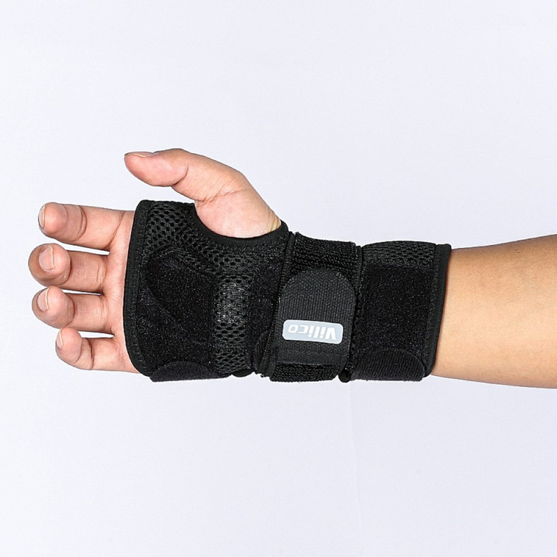 bracelet wrist support aluminum plate for carpal tunnel arthritis - left hand