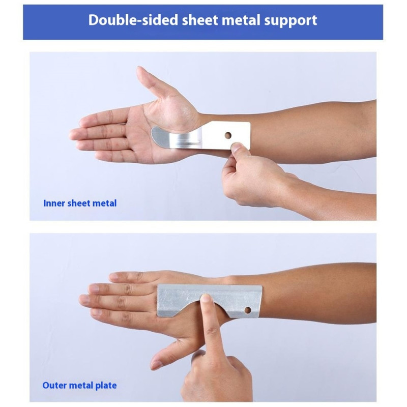 bracelet wrist support aluminum plate for carpal tunnel arthritis - left hand
