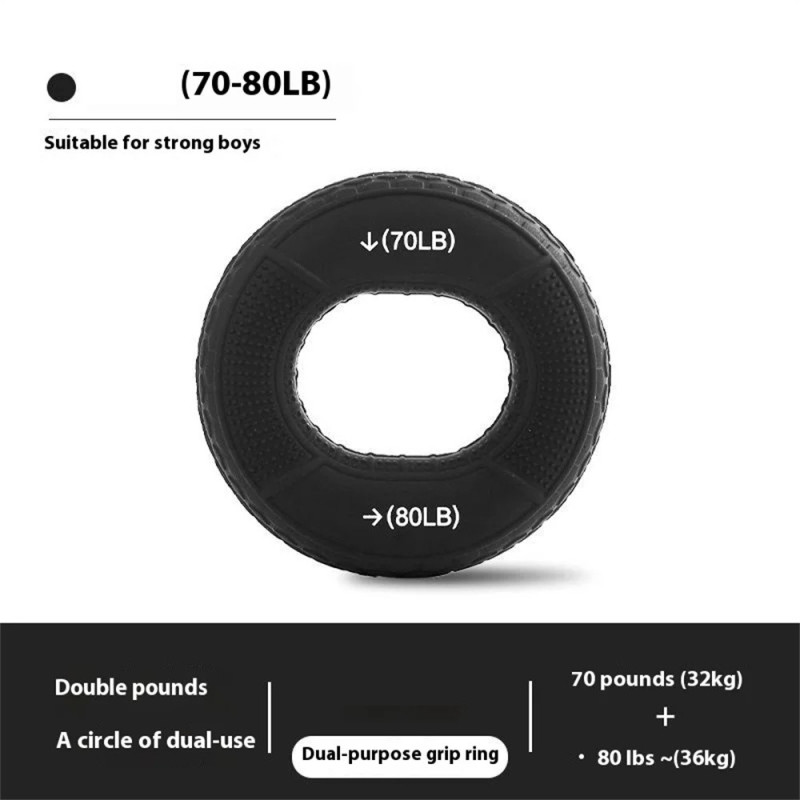 Håndgreb Forstærker Underarm Finger Trainer Håndledsmuskeltræner - 70 - 80lb sort