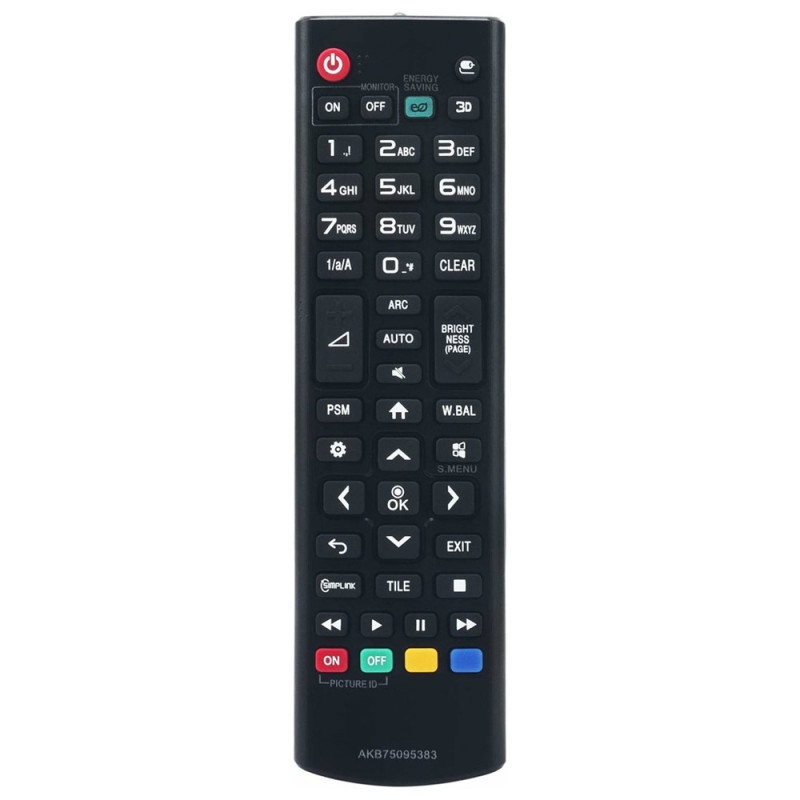 TV fjernkontroll Erstatning for AKB75095383 For LG TV