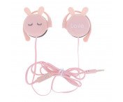 Rabbit Earbuds 3.5mm Over Ear hörlurar - Rosa