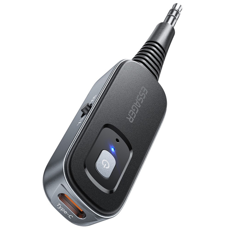 Bilstereo Bluetooth - sändaremottagare 3,5 mm Aux - adapter för högtalarförstärkare