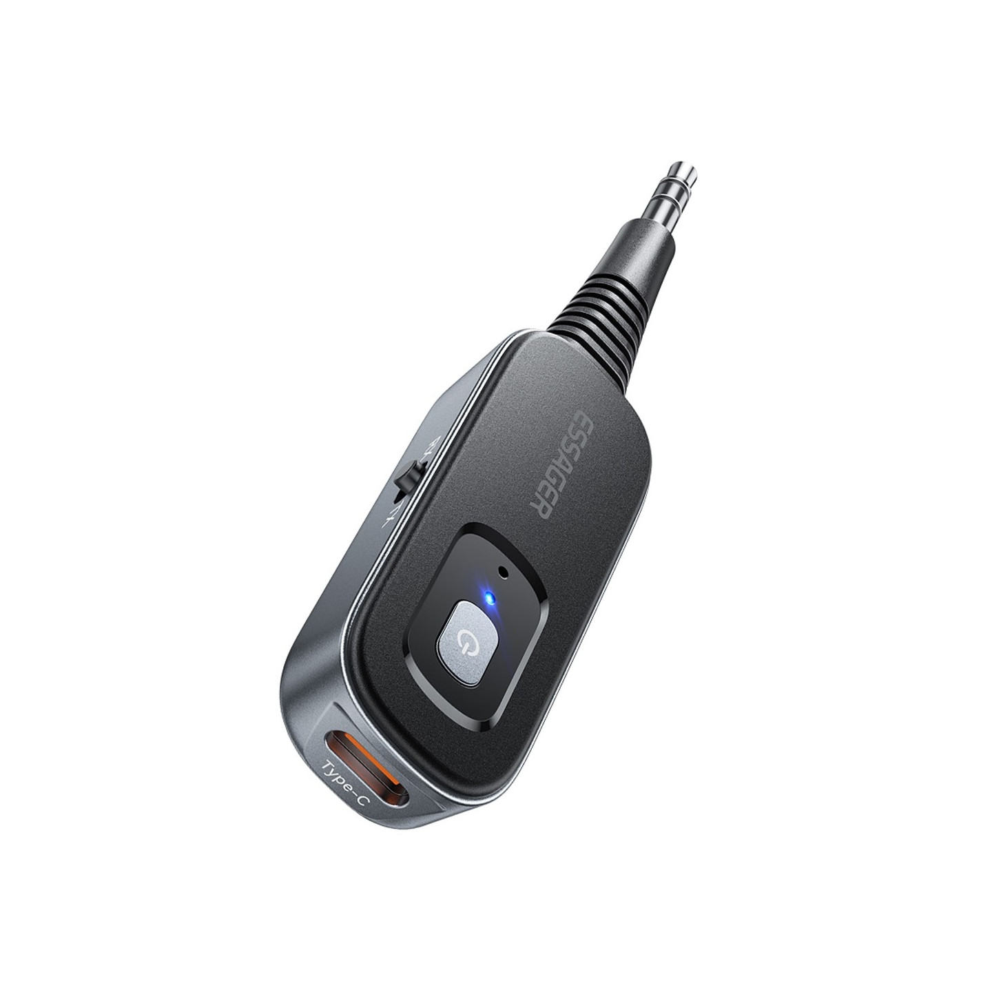 Bilstereo Bluetooth - sendermodtager 3,5 mm Aux - adapter til højttalerforstærker