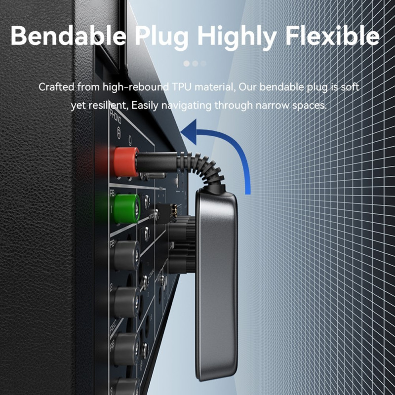 Bilstereo Bluetooth - sendermottaker 3,5 mm AUX - adapter for høyttalerforsterker