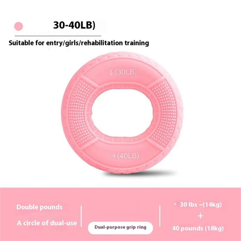 Käden otteen vahvistaja kyynärvarren sormi rannelihasten harjoittaja - 30 - 40 paunaa vaaleanpunainen