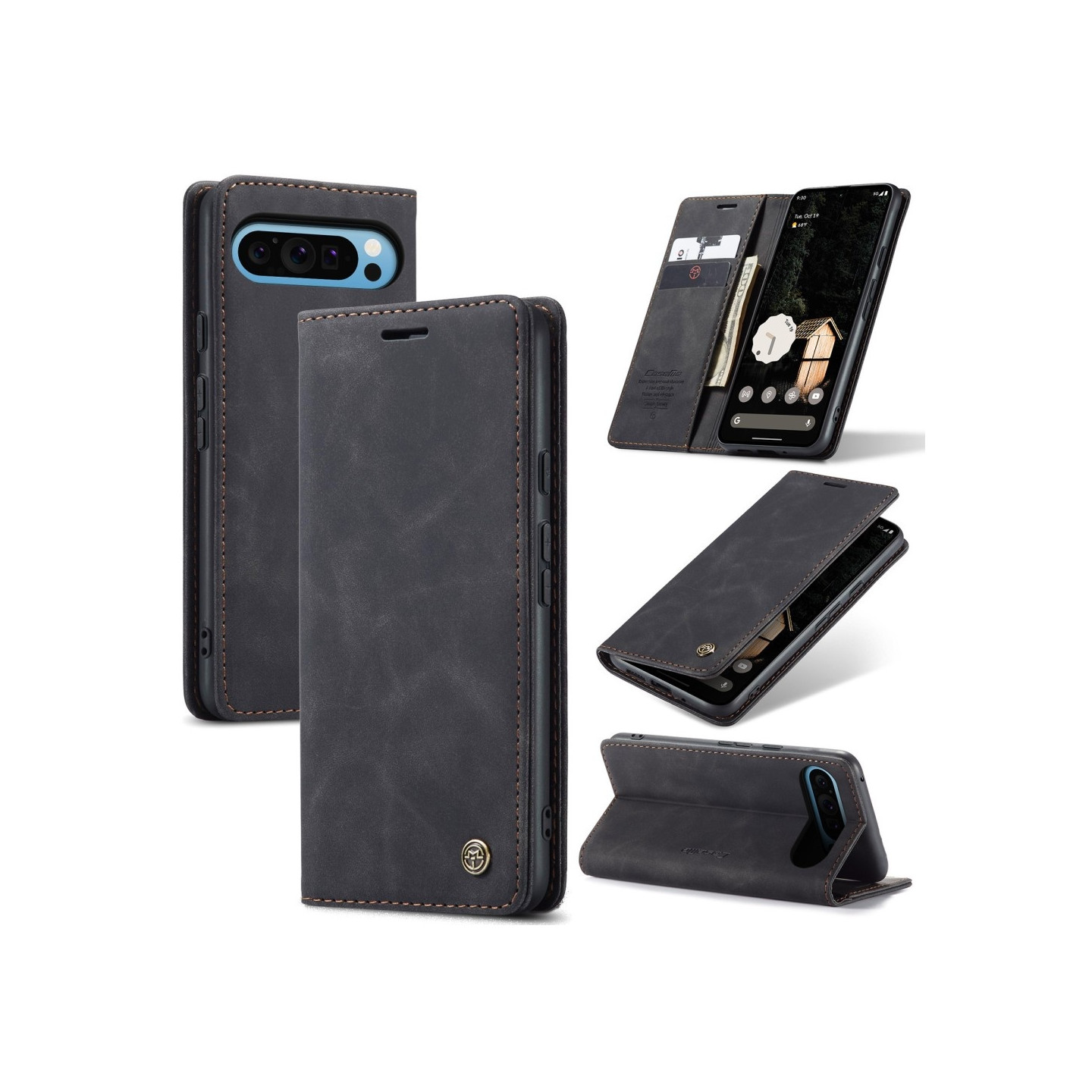 CASEME For Google Pixel 9 Pro XL Case Card Holder Stand Phone Cover