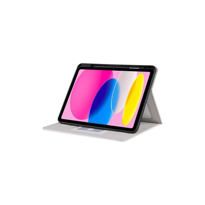 Til iPad 10.9 2022 Gen 10 Sammenleggbart Veske - Hvit