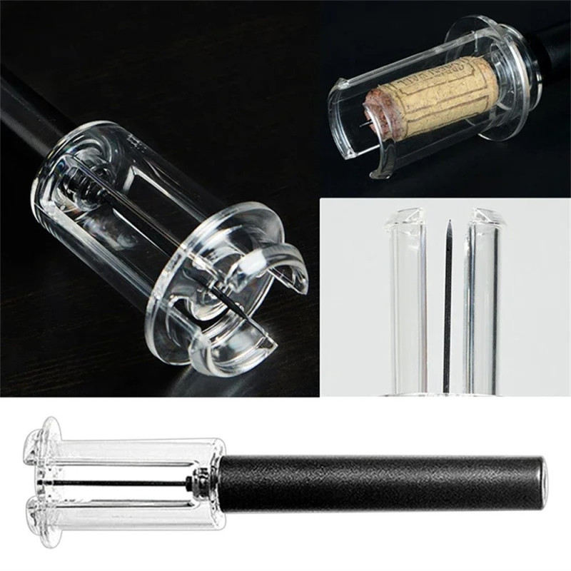 Manual Air Pressure Red Wine Bottle Opener Needle Type Wine Bottle Cork Remover