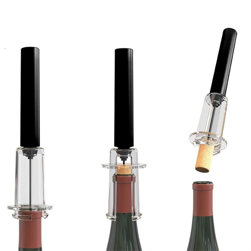 Manual Air Pressure Red Wine Bottle Opener Needle Type Wine Bottle Cork Remover