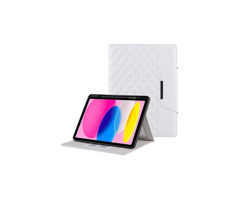 För iPad 10.9 2022 Gen 10 Vikbart fodral - Vit