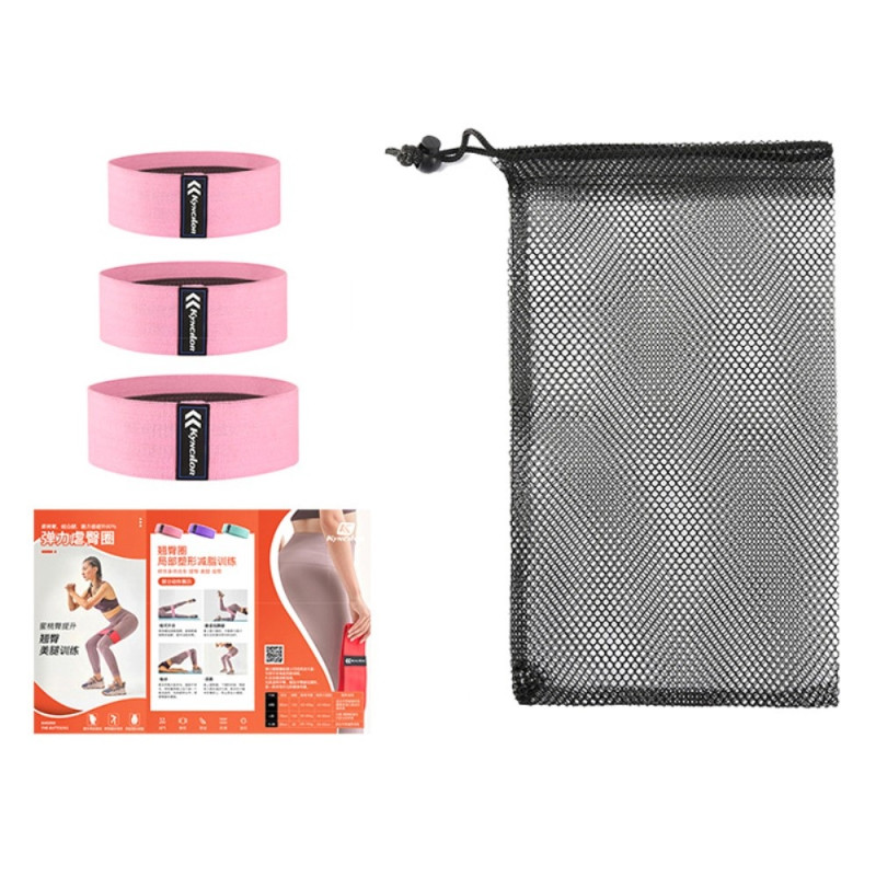 3 stk/sett Yoga Fitness Resistance Bands Latex Squat Treningsløkker Strekkbånd XL