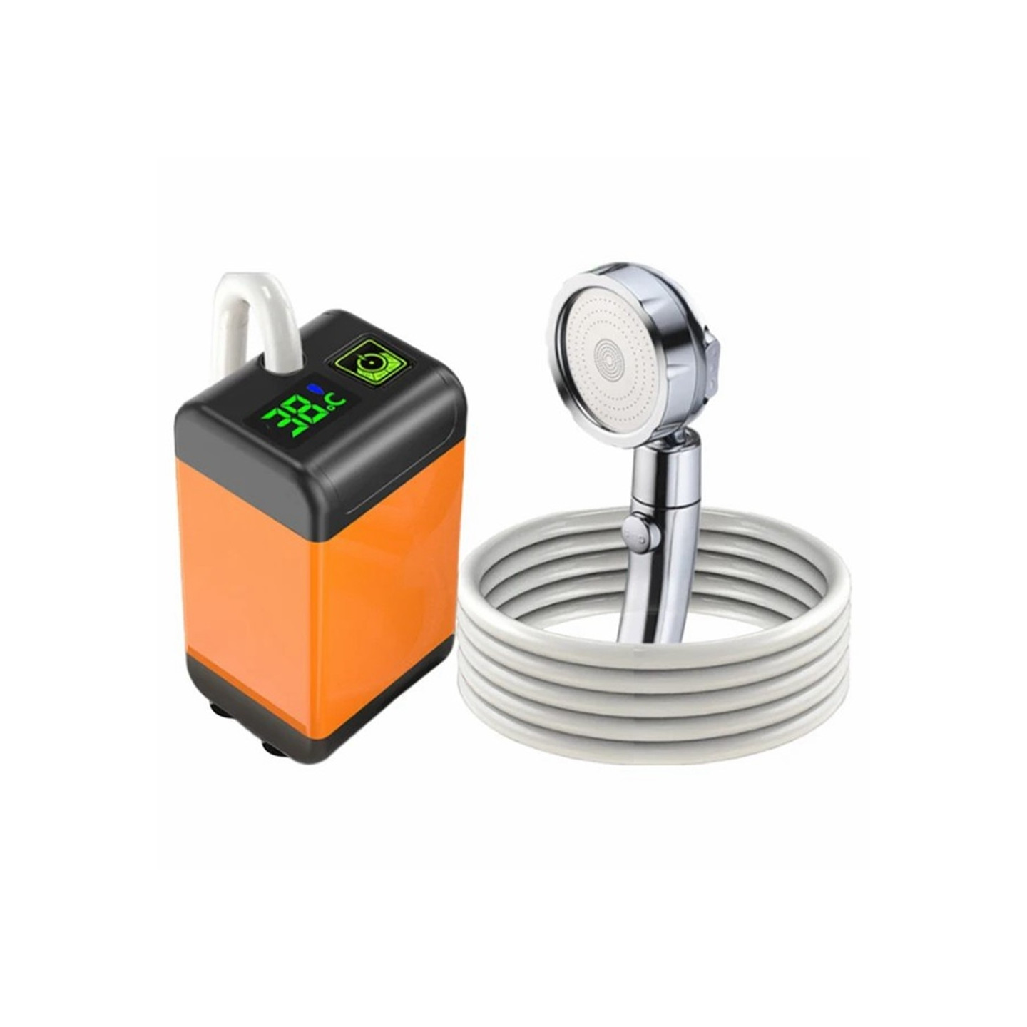 7800mAh elektrisk campingbruser med smart temperaturovervågning + 3 spraytilstande