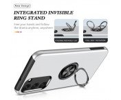 Samsung Galaxy S23 Hybrid skal med Finger Ring - Silver