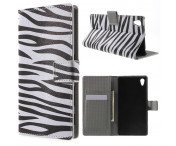 Sony Xperia Z5 Plånboksfodral Zebra Stripes