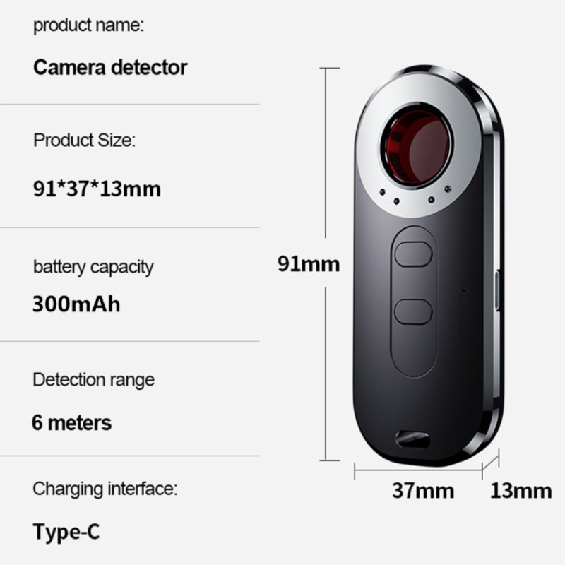 Estä valvontaa langaton infrapunasignaalitunnistin GPS - etsin piilokameralle