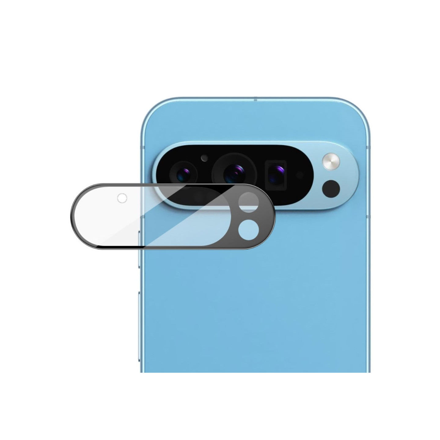 IMAK Google Pixel 9 Pro XL Kamera Linssinsuoja Karkaistu Lasi (Musta Versio)