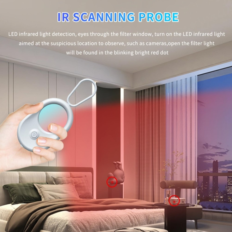 Hidden Camera Detector Infrared Camera Scanner for Hotel Travel Security