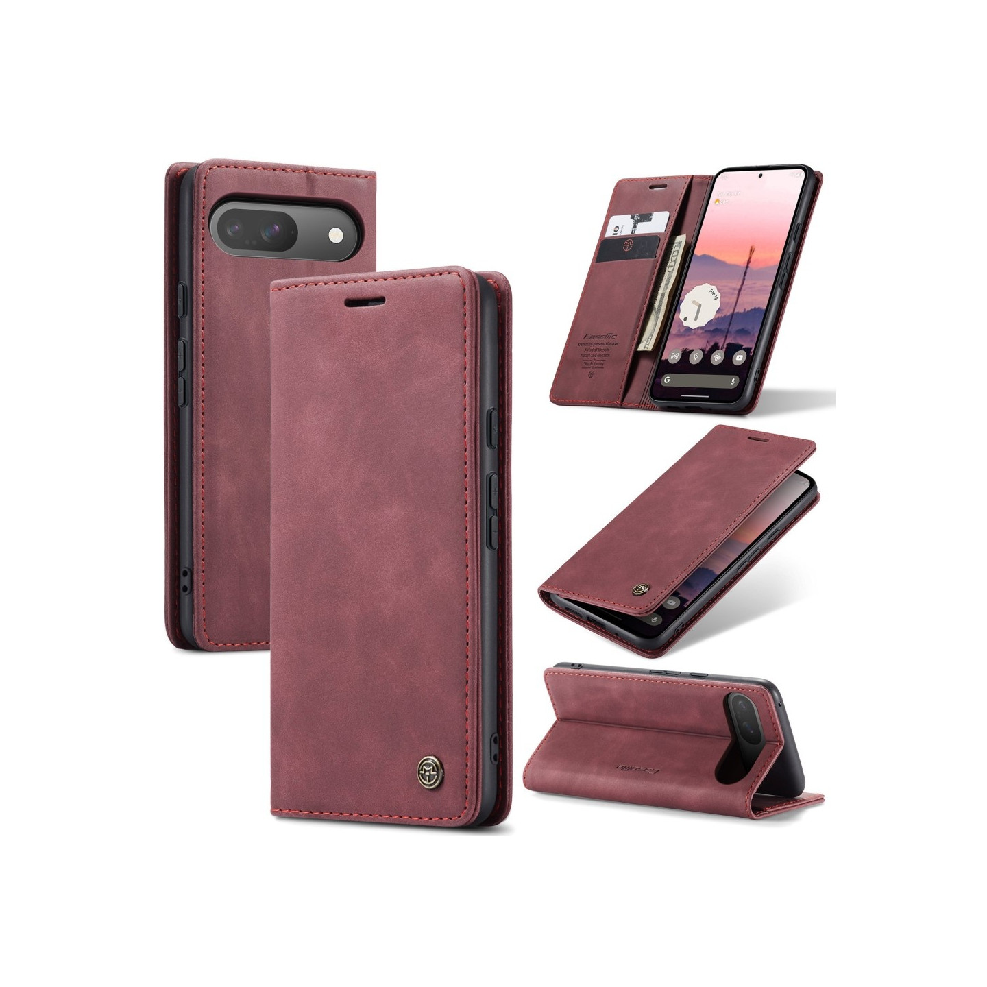 CASEME Til Google Pixel 9 Pro / Pixel 9 Etui Stativ Telefon Cover