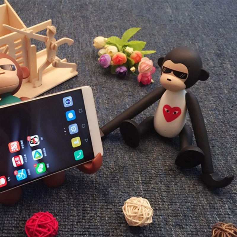 Universal Cell Phone Stand Cute Animal Monkey Adjustable Phone Holder