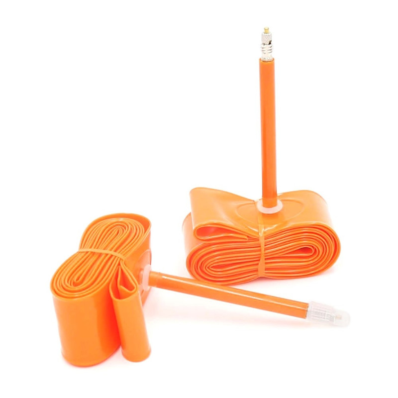 Ultralet cykelslange med 2 dækreparationsmærker - 700C Presta - ventil 80 mm