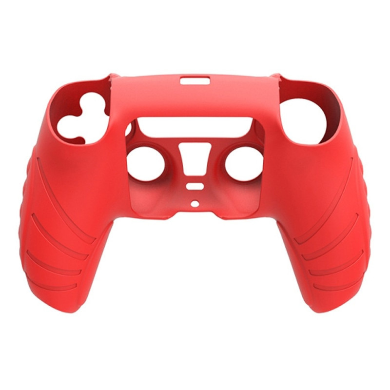 HONSON Protective Case Shell - kuori Sony Playstation 5:lle liukastumista estävälle silikonisuojalle - Punainen