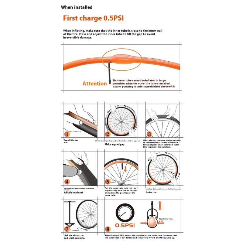 Ultrakevyt pyörän letku kahdella renkaan korjauspaikalla - 700C Presta - venttiili 65mm