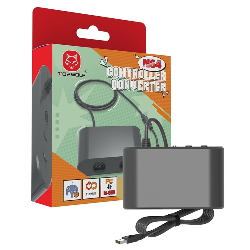 Kompatibel med Nintendo Switch OLED USB Gamepad Adapter N64 Controller Converter