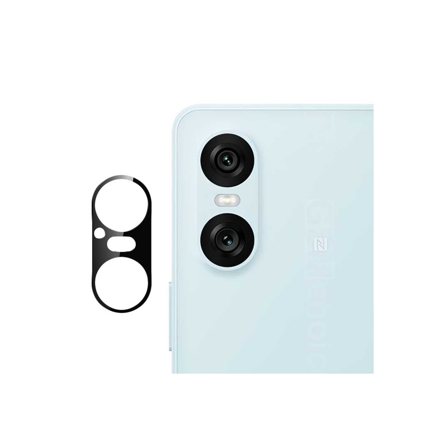 Til Sony Xperia 10 VI Kameralinsefilm Objektivdeksel i Herdet Glass