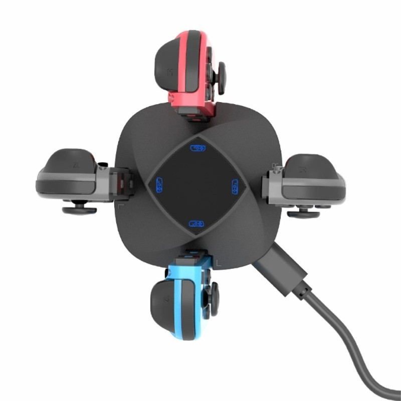Compatible with Nintendo Switch + OLED Joy - Con Controller 4 - in - 1 Charging Station