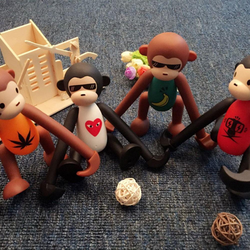 Universaali matkapuhelinteline Söpö eläimen apina säädettävä puhelinpidike