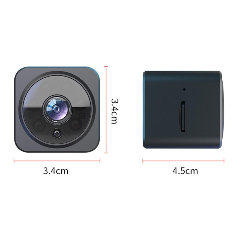 AS02 trådløst mini-IP-kamera for hjemmesikkerhet (HD 1080P)