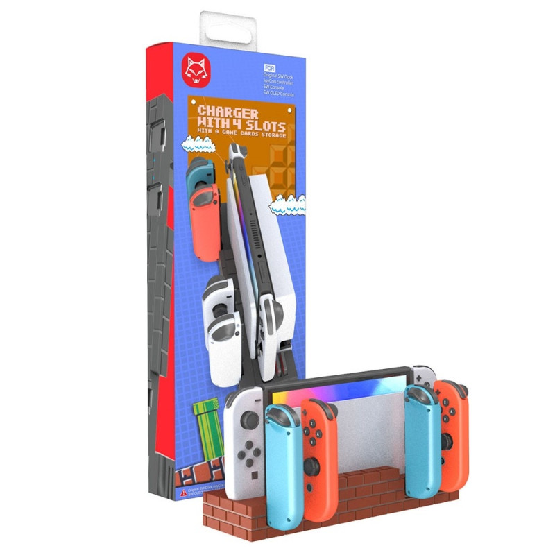 Yhteensopiva Nintendo Switch Switch OLED Joy - Con - ohjaimen lataustelakan kanssa