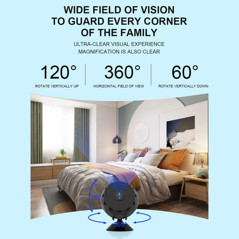 Hjemmeovervågning WiFi - kamera Mobiltelefon Fjernovervågning Night Vision - kamera