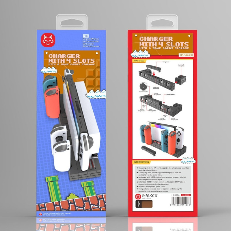 Compatible with Nintendo Switch Switch OLED Joy - Con Controller Charging Dock