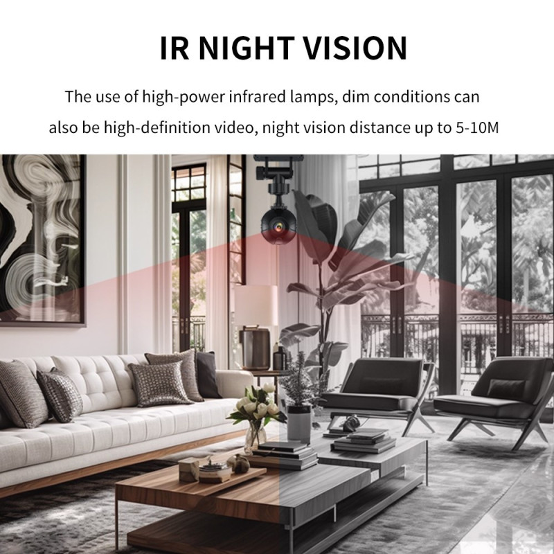 X3 30W Mini DV Wireless Infrared Night Vision Security Indoor HD WiFi Camera