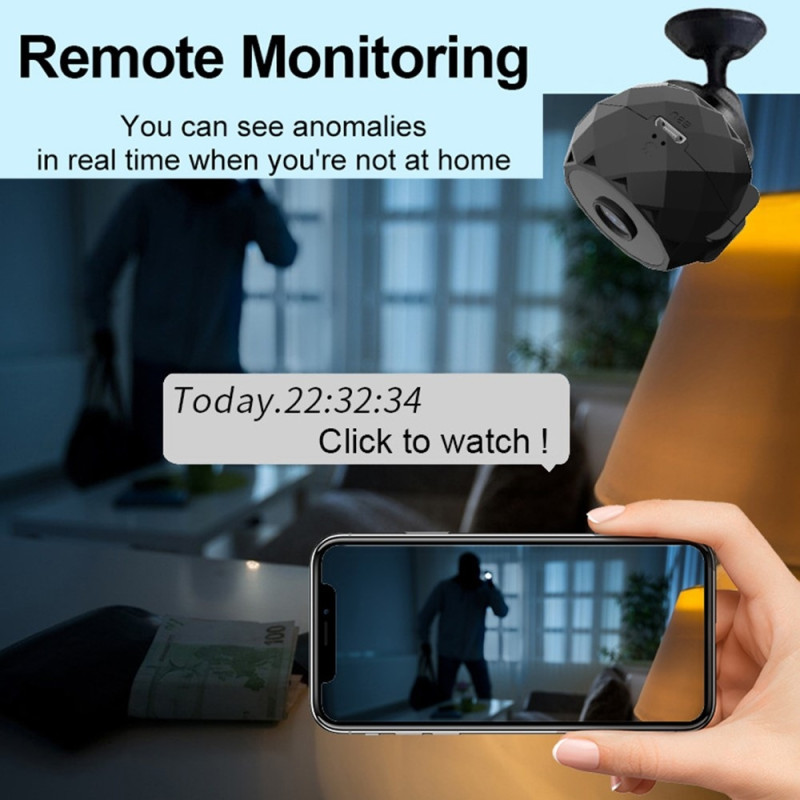 Hjemmeovervågning WiFi - kamera Mobiltelefon Fjernovervågning Night Vision - kamera