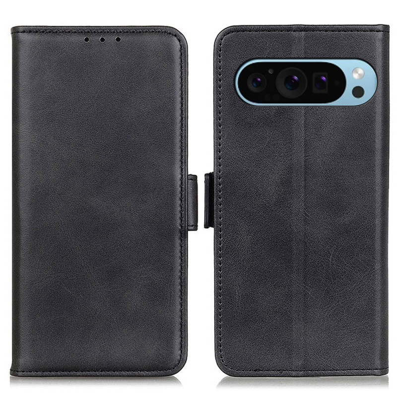 Til Google Pixel 9 Pro / Pixel 9 Telefoncover Stativ Etui - Sort
