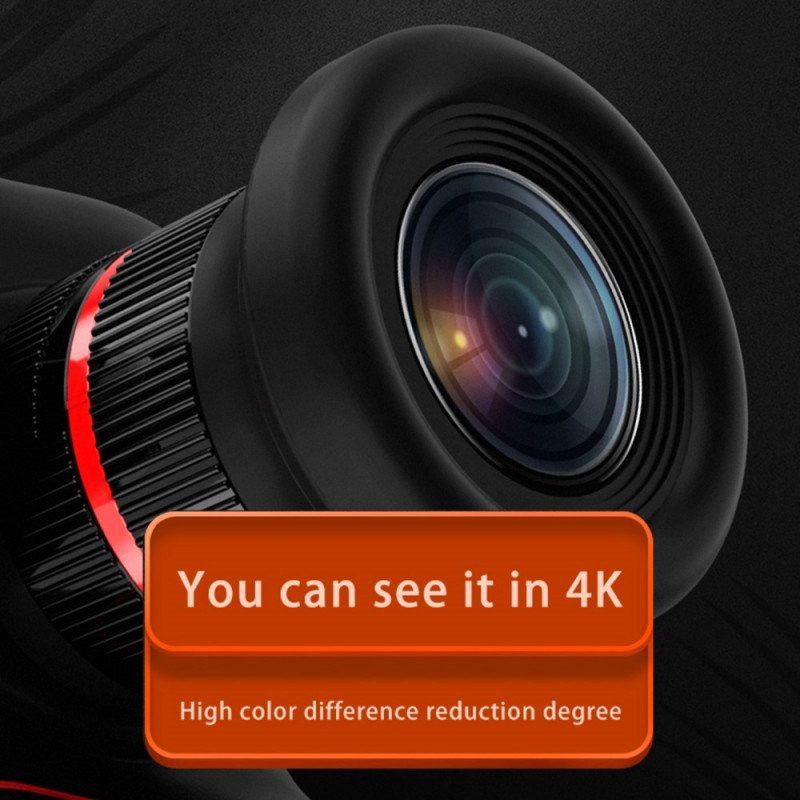 D6PRO 2.4" Dual Lens Digital Zoom Camera 4K Video Recorder + 32GB TF Card