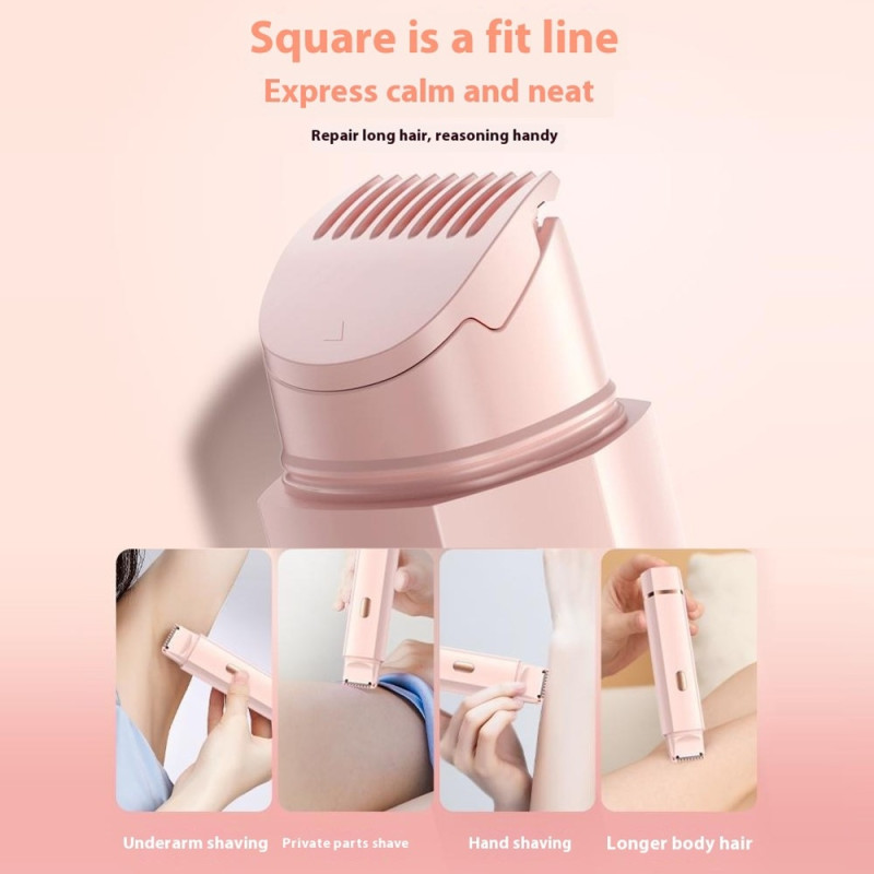 Elektrisk barbermaskin Dobbelt hodehårtrimmer med 1 intensitetsmodus