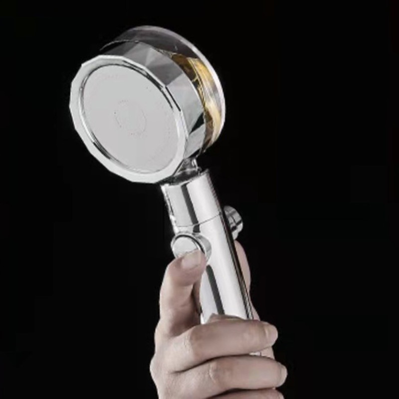 High - Pressure Shower Head Turbo Fan Water Saving Jet Shower Head Blue