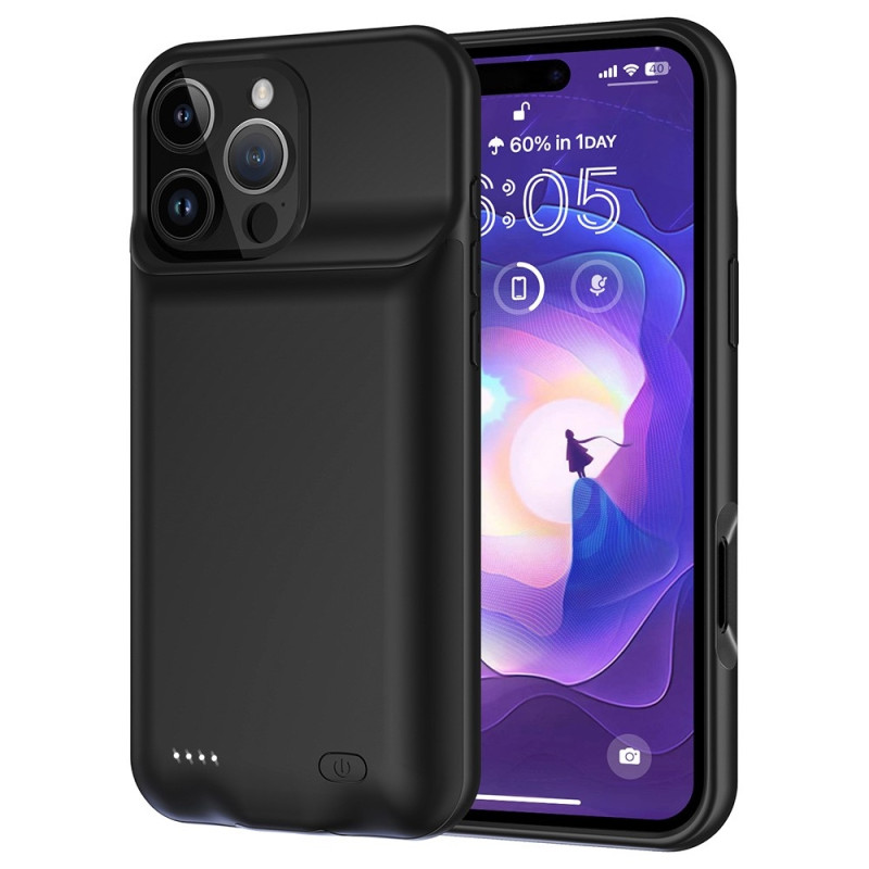 For iPhone 16 Pro 7000mAh Rechargeable Battery Shell Charging Case Powerbank