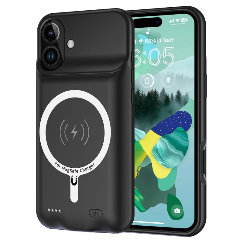 Til iPhone 16 bærbart opladertaske 7000mAh PowerBank kompatibel med MagSafe