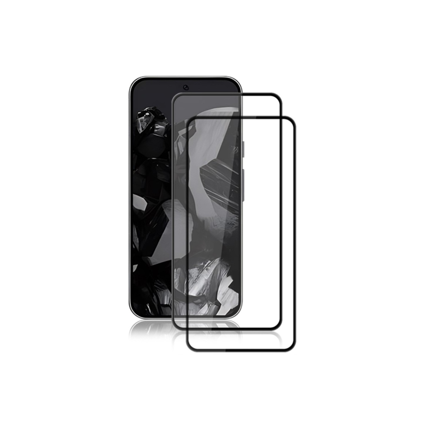 AMORUS for Pixel 9/9 Pro Skjermbeskytter i Herdet Glass 2 - Pakke