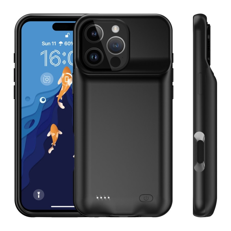 For iPhone 16 Pro Max 7000mAh Rechargeable Battery Shell Charging Case Powerbank