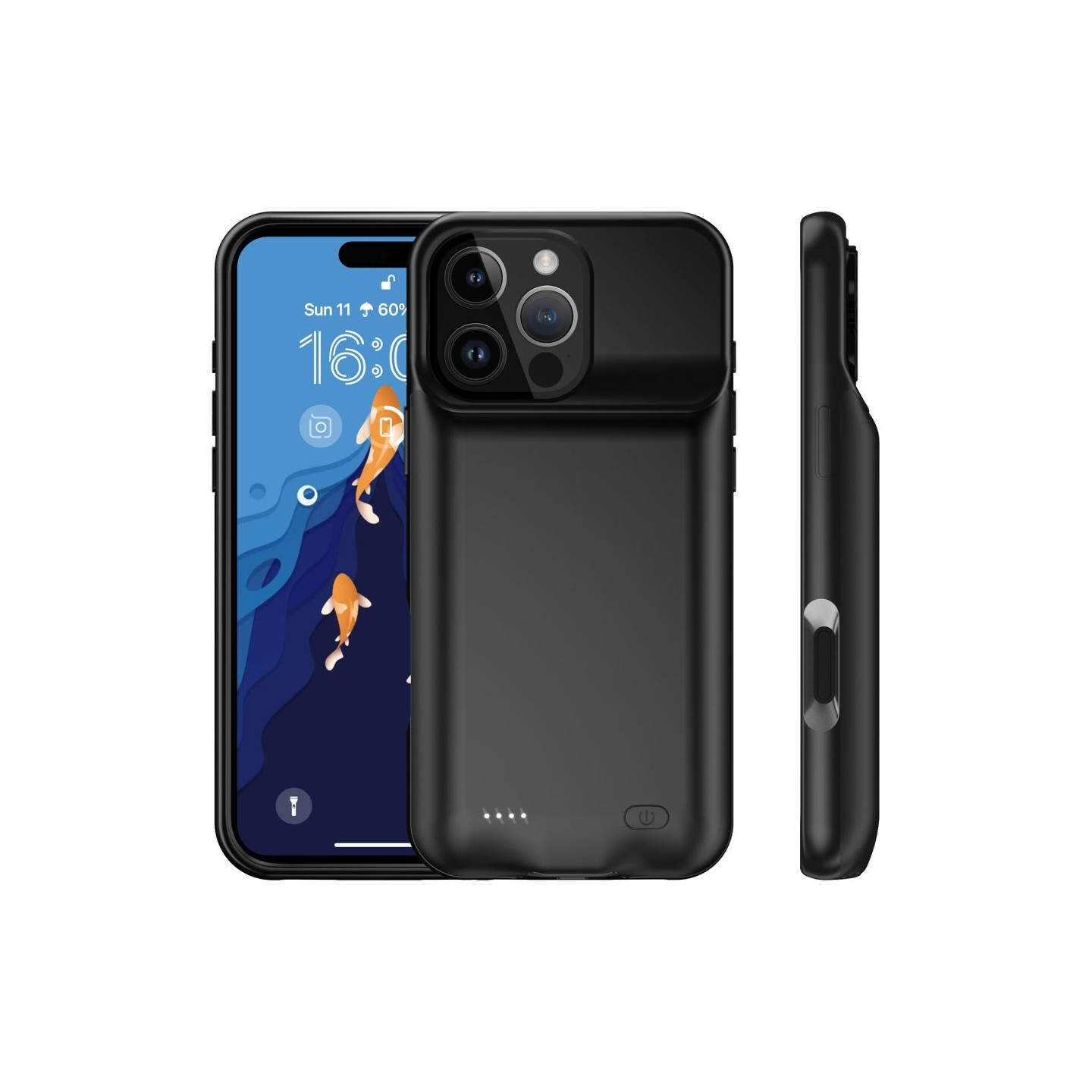 iPhone 16 Pro Max 7000mAh ladattavalle akkukuoren latauskotelolle Powerbank